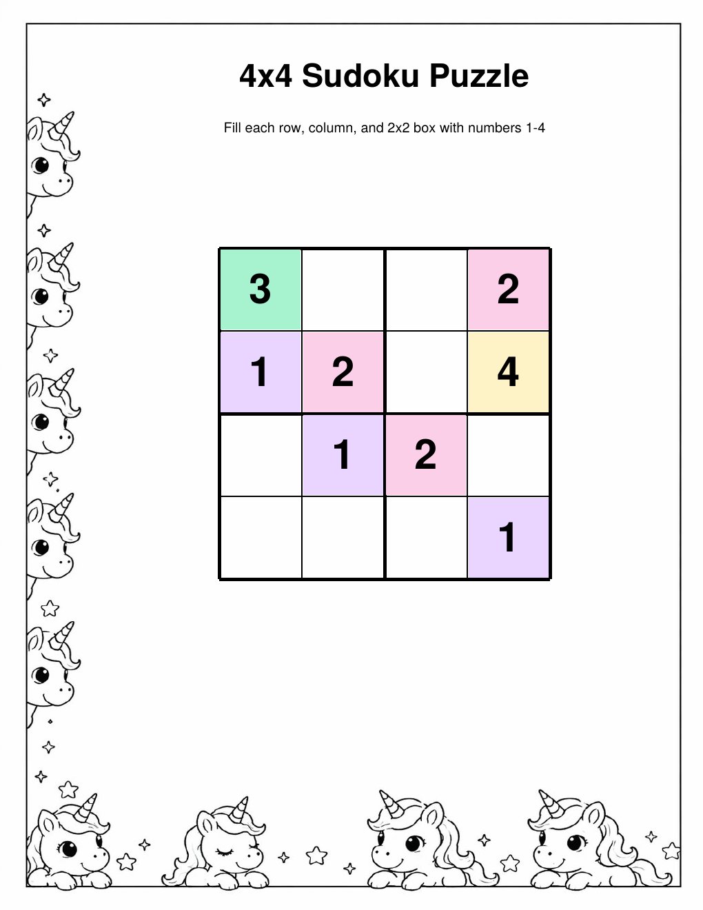 Unicorn Magic Activity Pack — printable PDF