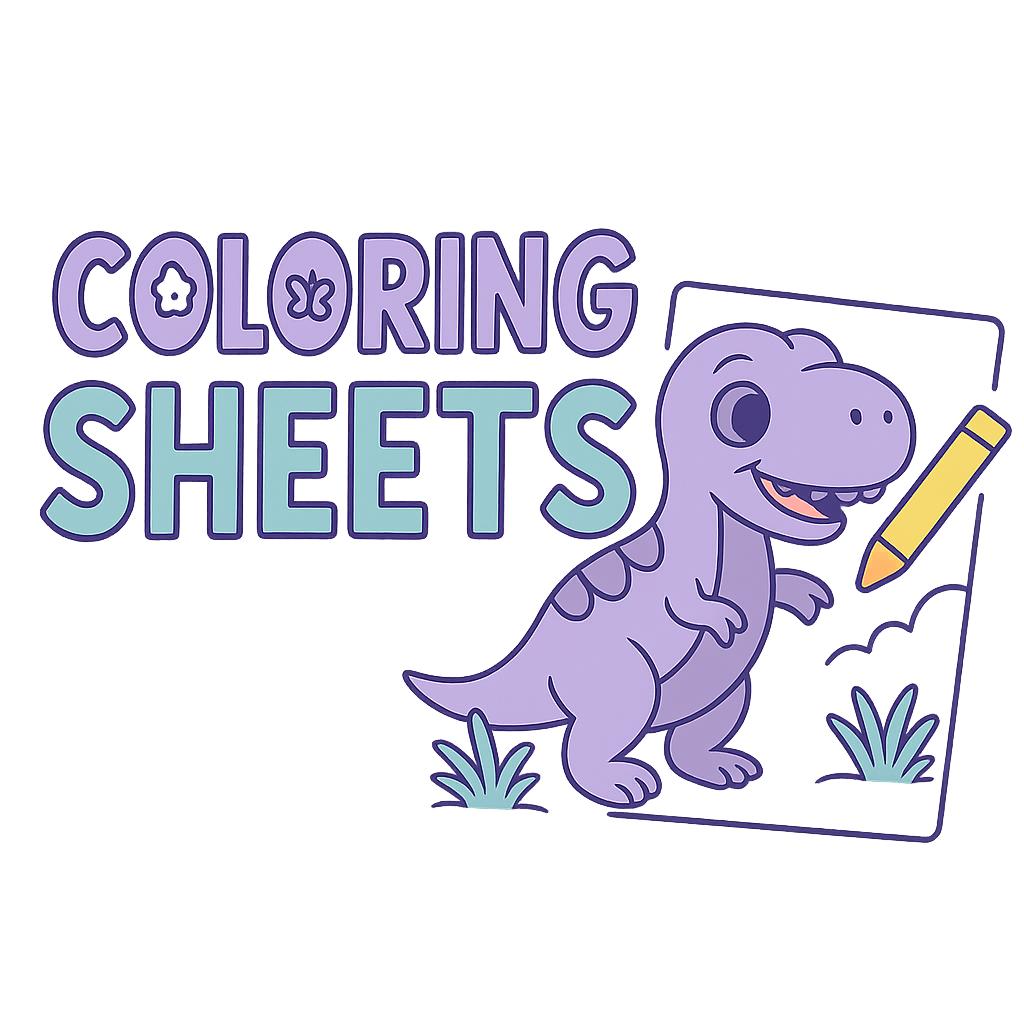 Themed coloring sheets for kids - animals, underwater, space, and more