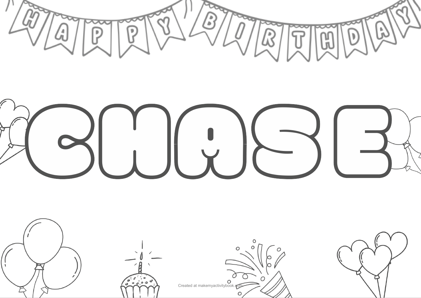 Chase birthday colouring sheet