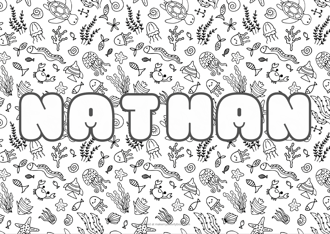 Nathan sea colouring sheet